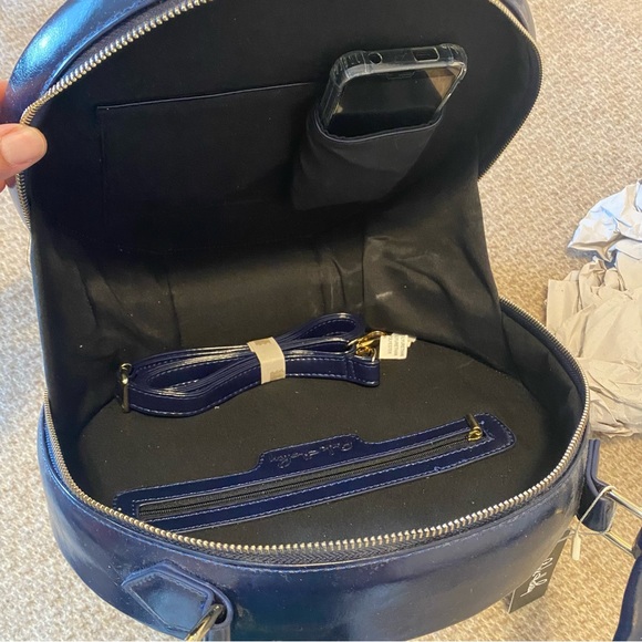 Pink Haley Midnight Blue Circular Bag - Picture 3 of 13